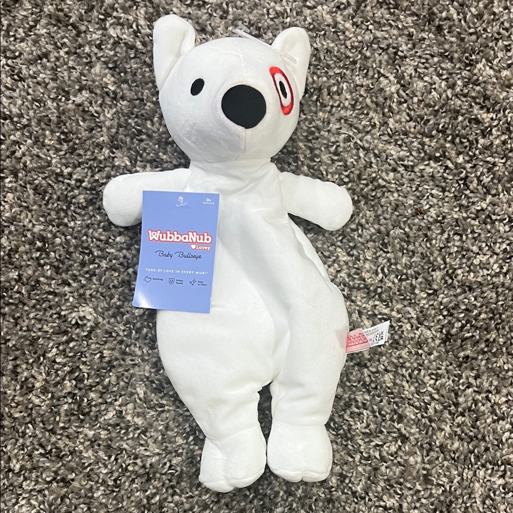 WubbaNub White and Black Plush Stuffed Animal